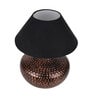 Black Shade Table Lamp With Metal Base