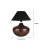 Black Shade Table Lamp With Metal Base