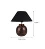 Black Shade Table Lamp With Metal Base