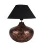 Black Shade Table Lamp With Metal Base