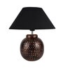 Black Shade Table Lamp With Metal Base