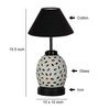 Black Shade Table Lamp With Shade Table Lamp With Glass Base