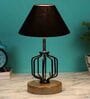 Black Shade Table Lamp With Shade Table Lamp With Wood & Iron Base