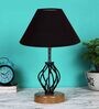 Black Shade Table Lamp With Shade Table Lamp With Wood & Iron Base