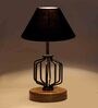Black Shade Table Lamp With Shade Table Lamp With Wood & Iron Base