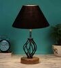 Black Shade Table Lamp With Shade Table Lamp With Wood & Iron Base