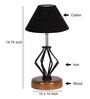 Black Shade Table Lamp With Shade Table Lamp With Wood & Iron Base