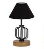 Black Shade Table Lamp With Shade Table Lamp With Wood & Iron Base