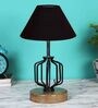 Black Shade Table Lamp With Shade Table Lamp With Wood & Iron Base