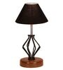 Black Shade Table Lamp With Shade Table Lamp With Wood & Iron Base