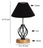 Black Shade Table Lamp With Shade Table Lamp With Wood & Iron Base