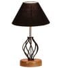 Black Shade Table Lamp With Shade Table Lamp With Wood & Iron Base