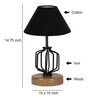 Black Shade Table Lamp With Shade Table Lamp With Wood & Iron Base