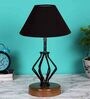 Black Shade Table Lamp With Shade Table Lamp With Wood & Iron Base