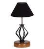 Black Shade Table Lamp With Shade Table Lamp With Wood & Iron Base
