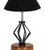 Black Shade Table Lamp With Shade Table Lamp With Wood & Iron Base