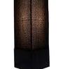 Ladder Black Fabric Shade Table Lamp With Wood Base