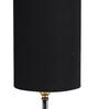Lucca Black Cottan Fabric Shade Table Lamp With Wood Base