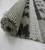 Black Shag Wool Hand Woven Carpet