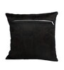 Black Silk Abstract 16x16 inches Cushion Covers (1 Pc)
