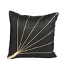 Black Silk Abstract 16x16 inches Cushion Covers (1 Pc)