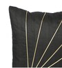 Black Silk Abstract 16x16 inches Cushion Covers (1 Pc)