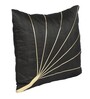 Black Silk Abstract 16x16 inches Cushion Covers (1 Pc)