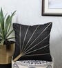 Black Silk Abstract 16x16 inches Cushion Covers (1 Pc)