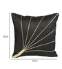 Black Silk Abstract 16x16 inches Cushion Covers (Pack of 2)