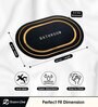 Black Slogan Rubber 24x16 Inches AntiSkid Bath Mats (Pack of 2)