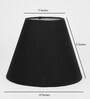 Madison Black Cotton Fabric Solid Lampshade