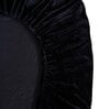 Black Solid 300 TC Yarn Single Fitted Bedsheet With 1 Pillow Cover