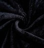 Black Solid 300 TC Yarn Single Fitted Bedsheet With 1 Pillow Cover