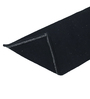 Black Solid Cotton 28x8 Inches Antiskid Stair Mats (1Pc)