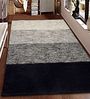 Black Cotton Hand Woven 5 X 7 Feet Dhurrie