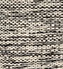 Black Cotton Hand Woven 5 X 7 Feet Dhurrie