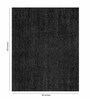 Black Solid Jute 3 ftx5 ft Hand Woven Carpet