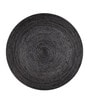 Black Solid Jute 4 ft x 3 ft Hand Woven Carpet
