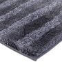 Black Striped MicroFibre 14x10 Inches Antiskid Bath Mats