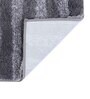 Black Striped MicroFibre 14x10 Inches Antiskid Bath Mats
