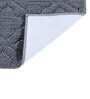Black Solid MicroFibre 14x10 Inches Antiskid Bath Mats