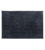 Black Solid MicroFibre 15x10 Inches Antiskid Bath Mats