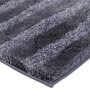 Black Striped MicroFibre 15x10 Inches Antiskid Bath Mats