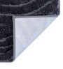 Black Striped MicroFibre 15x10 Inches Antiskid Bath Mats