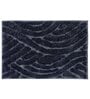 Black Striped MicroFibre 15x10 Inches Antiskid Bath Mats