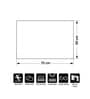 Black Solid MicroFibre 15x10 Inches Antiskid Bath Mats