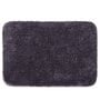 Black Solid MicroFibre 15x10 Inches Antiskid Bath Mats