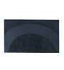 Black Solid Polyester 36x24 Inches AntiSkid Bath Mat