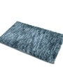 Blue Solid Polyester 36x24 Inches Super Soft Bath Mat