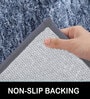 Blue Solid Polyester 36x24 Inches Super Soft Bath Mat